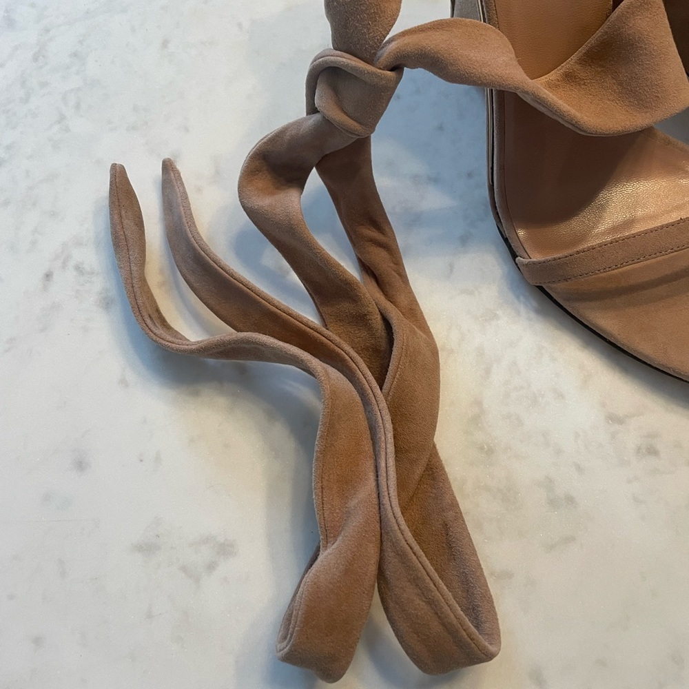 GUCCI Bamboo Accent Suede Sandals - Picture 10 of 15